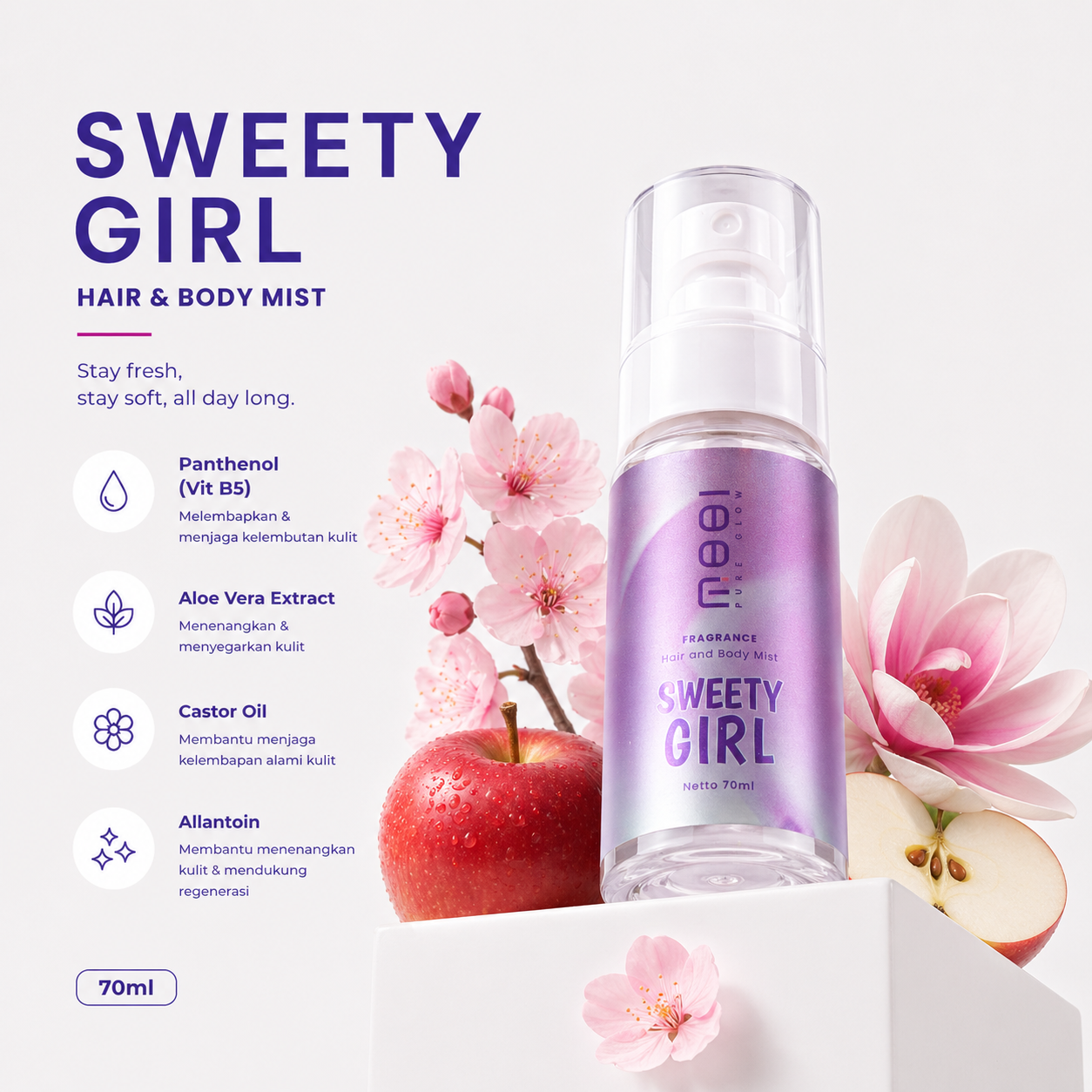 MOOI Fragrance Hair & Body Mist (Sweety Girl)